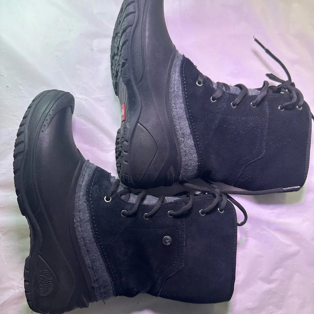 The North Face Black and Gray Winter Boots